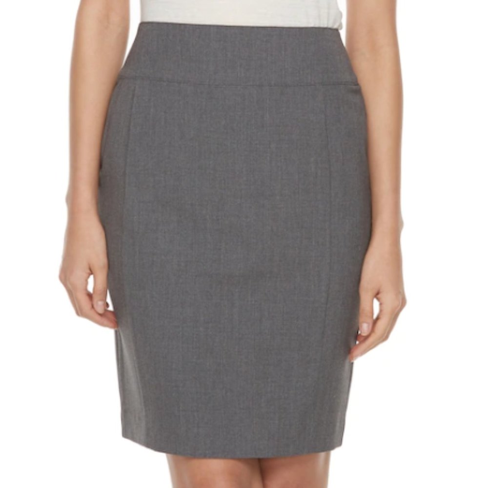Dark grey pencil skirt